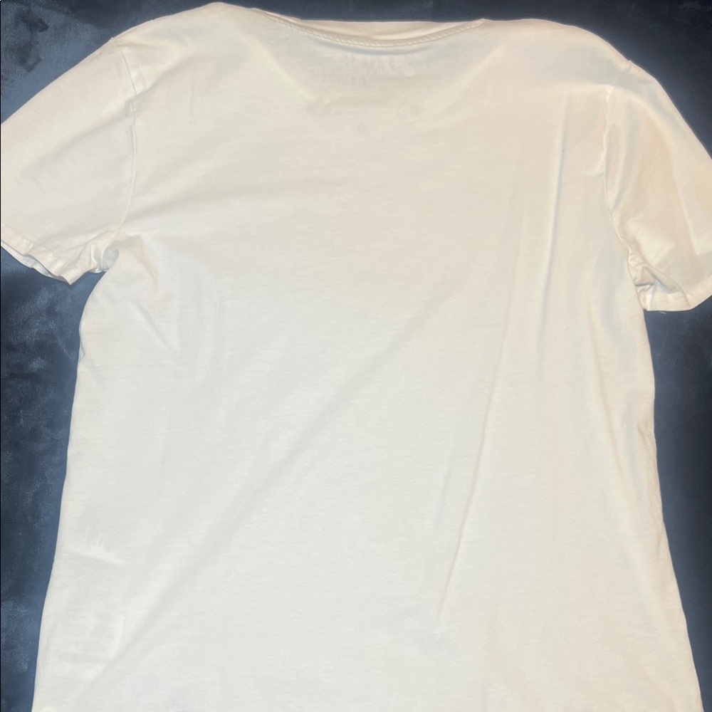 Volcom White Short Sleeve Tee Size Small - Picture 4 of 5